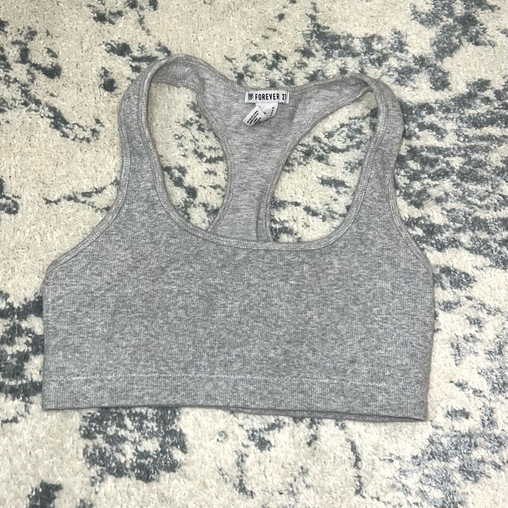 Gray Women's Sports Bra